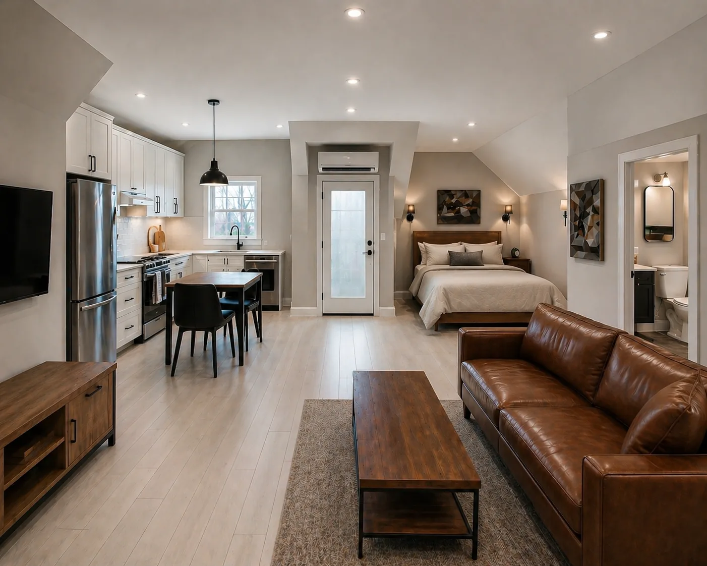 Attic rental loft Ottawa - legal Bill 23 suite with separate entrance